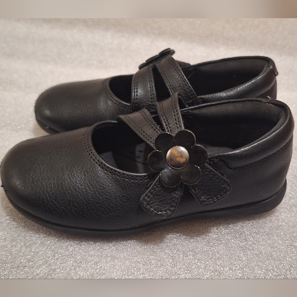 🏷 2/$12 Kids Black Dress Shoes with Buckle Closure - Picture 2 of 5